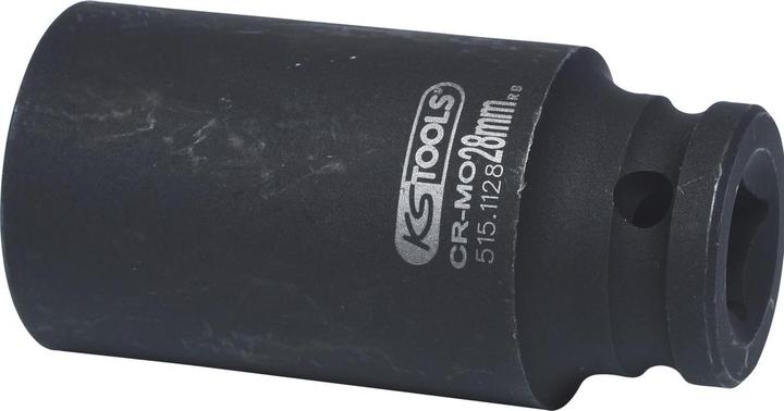 Actual product image KS Tools 1/2" power socket long (28 mm)