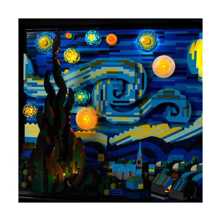 Actual product image Light my bricks LED Light Set for LEGO 21333 Vincent van Gogh - Starry Night