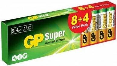 Actual product image GP Batteries Batteries Gp Super Alk AA 12pcs. (12 pcs., Device specific)