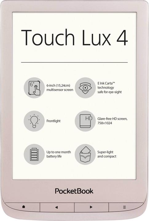PocketBook Touch Lux 4 (6", 8 GB, Matte Gold)