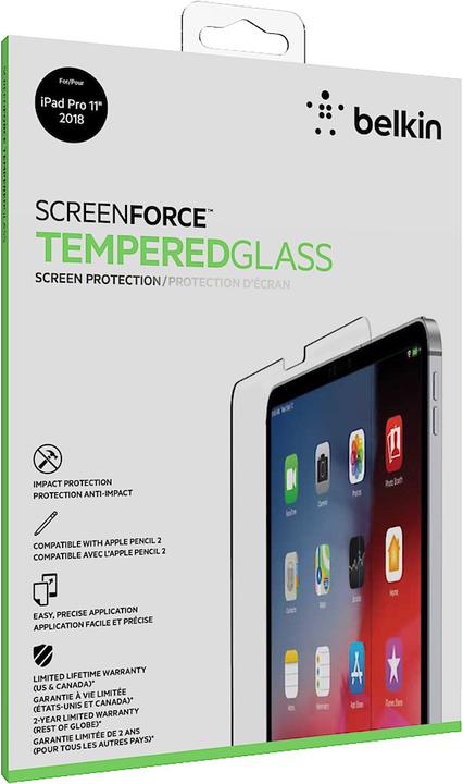 Actual product image Belkin Screenforce Tempered Glass (1 Piece, iPad Pro 11 2018 (1. Gen), iPad Pro 11 2020 (2. Gen))