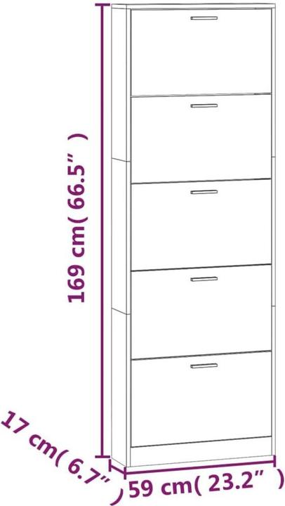 Image du produit VidaXL Sofia (59 x 17 x 169 cm)