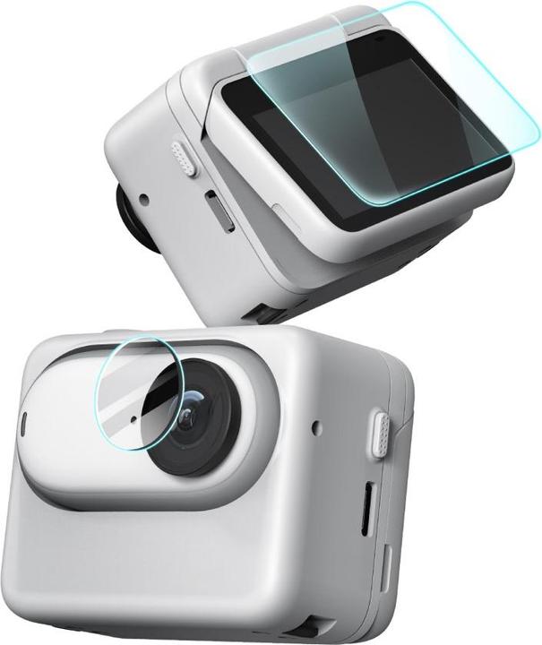 Actual product image Ueli Express 2 in 1 Insta360 Go 3 display and camera protection armoured glass (Go 3)