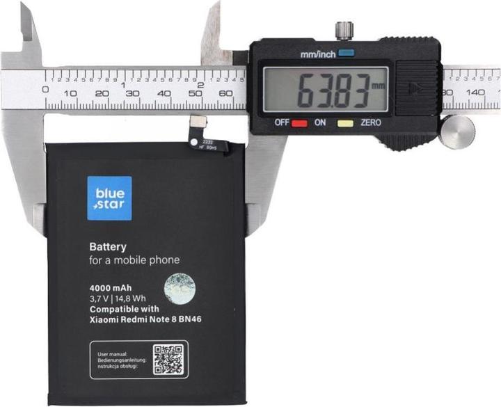 Actual product image Xiaomi Battery Blue Star BLUE STAR battery for REDMI NOTE 8 / NOTE 8T / REDMI 7 (BN46) 4000 mAh