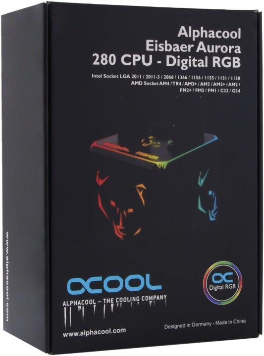 Actual product image Alphacool Eisbaer Aurora 280 CPU Digital RGB