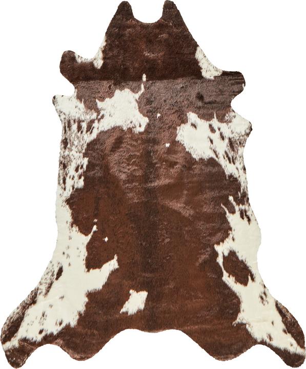 Beliani Faux Fur Carpet Cow brown / white 150 x 200 cm BOGONG