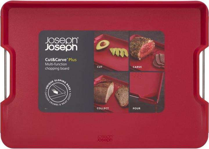 Produktbild Joseph Joseph Cut & Carve Plus Schneidebrett Gross - Rot