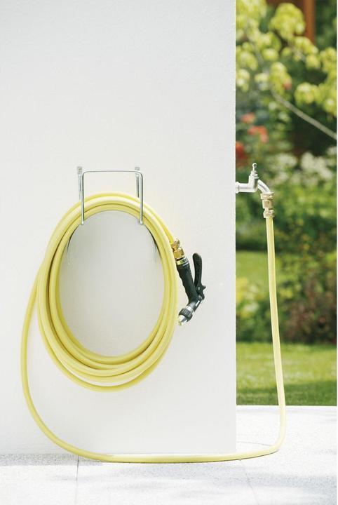 Actual product image Rehau Hose holder wall - garden hose suspension, fully galvanised steel