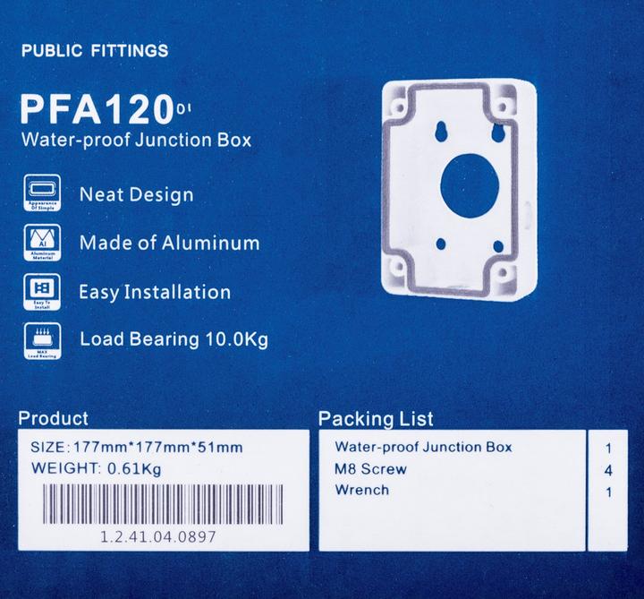 Produktbild Dahua PFA120 Junction Box 21210057 (Montage-Kit)