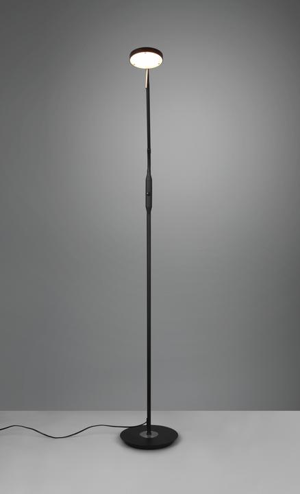 Actual product image Trio Monza 423310132 Monza black LED floor lamp 12W 23003000, 4000K (1400 lm)