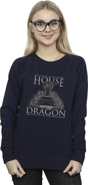 Actual product image Game of Thrones Womens/Ladies Throne Text Sweatshirt (L)