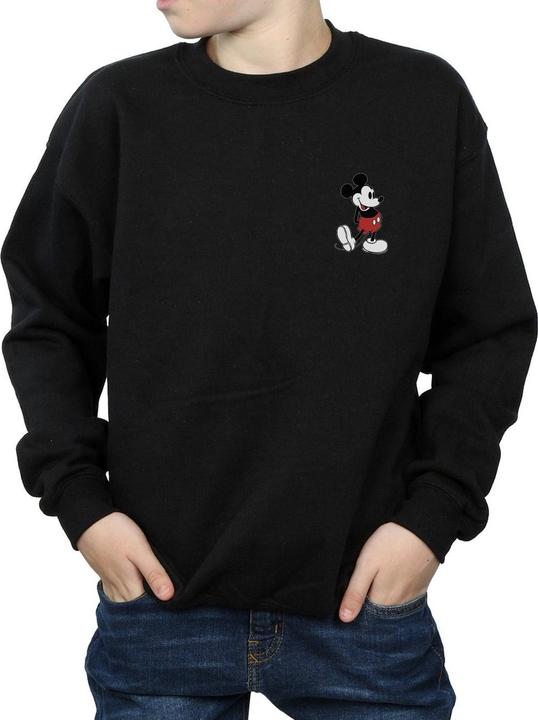 Actual product image Disney Boys Mickey Mouse Kickin Retro Chest Sweatshirt (128)