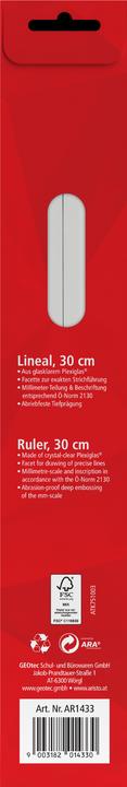 Image du produit Aristo Règle en plastique 30cm (30 cm)