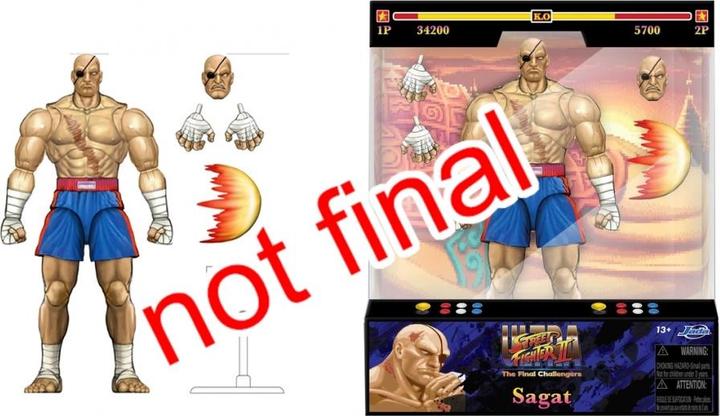 Immagine prodotto Jada Figura di Street Fighter II Sagat da 7,5 pollici