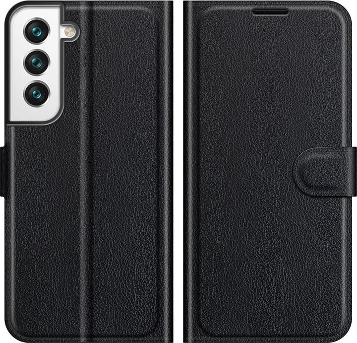 Actual product image Cover-Discount Galaxy S22 - leather case cover black (Samsung Galaxy S22)