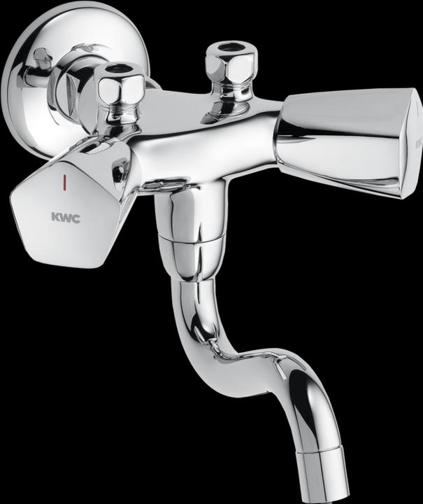 KWC STAR two-handle mixer, 180° swivel spout