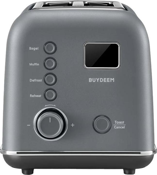 Immagine prodotto Buydeem Toster Tostapane automatico in metallo a 2 fette, modello DT730E, colore Grigio inchiostro, EU (Spina UE)