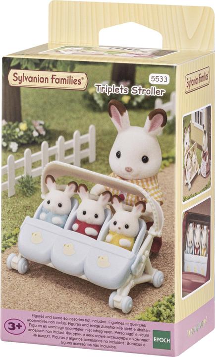 Actual product image Sylvanian Families Triplets Stroller