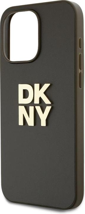 Produktbild DKNY PU Leather Stack Logo Wrist Strap Case for iPhone 14 Pro Max Brown (Apple iPhone 14 Pro Max)