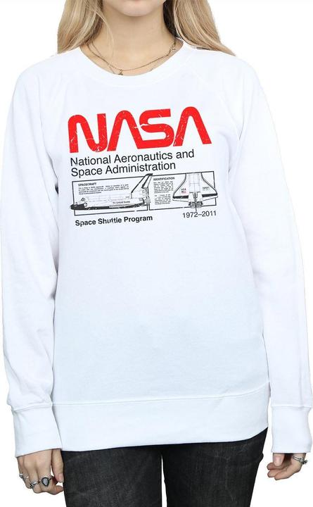 Actual product image Nasa Womens/Ladies Space Shuttle Sweatshirt (XXL)