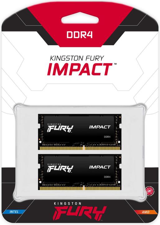 Immagine prodotto Kingston FURY Impact (2 x 32GB, 2666 MHz, DDR4-RAM, SO-DIMM)
