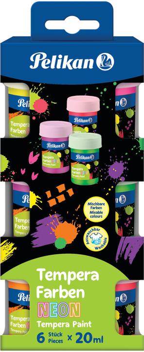 Immagine prodotto Pelikan Colori a tempera (6 colori al neon, 20 ml)