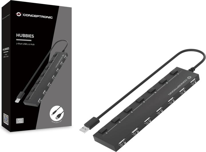 Conceptronic USB Hub (USB-A, 7 Ports)
