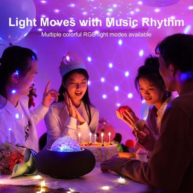 Actual product image Joyroom JR-MS02 Maya Series RGB Wireless Speaker Black (8 h, Rechargeable battery operated)