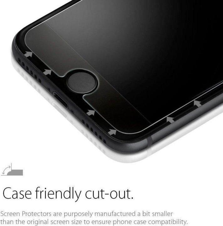 Actual product image Spigen Glass.tR Slim HD (1 Piece, Apple iPhone SE (2nd Gen))