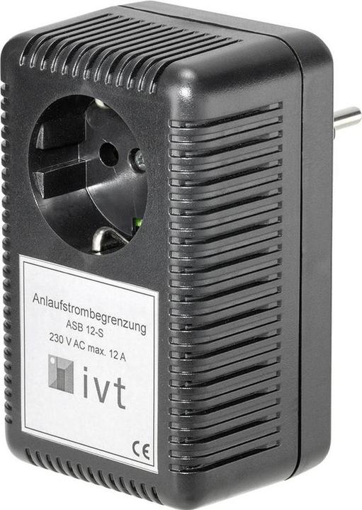 Actual product image IVT 18017-S Starting current limiter ASB 12-S Black (CEE 7/3)