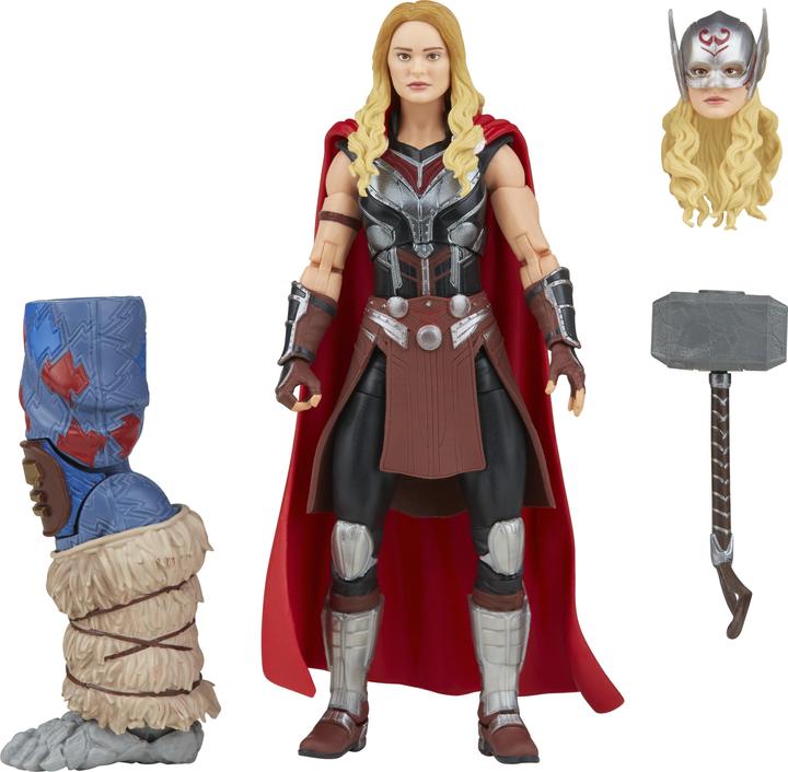 Immagine prodotto Hasbro Marvel Legends Thor: Amore e Tuono, figura d'azione di Mighty Thor da 15 cm, 4 accessori e 1
