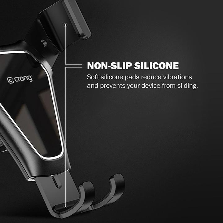 Immagine prodotto Crong Gravity Auto-Clip CRG-CH4-BLK Supporto per auto