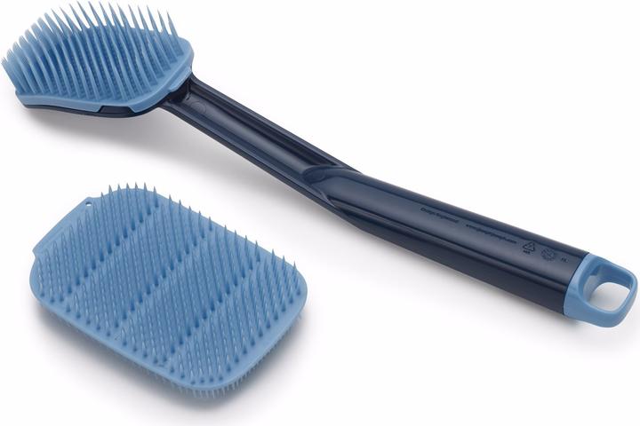 Actual product image Joseph Joseph CleanTech 2 Piece Sink Brush and Scrubber Set - Blue (1 pcs.)