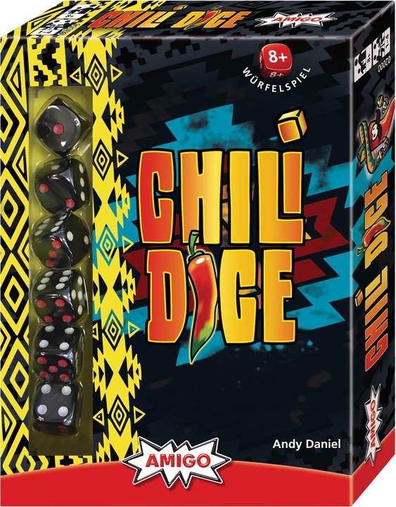 Immagine prodotto Amigo Chili Dice, d da 8 anni, 1-4 giocatori, gioco di dadi, gioco di famiglia (Inglese, Tedesco)