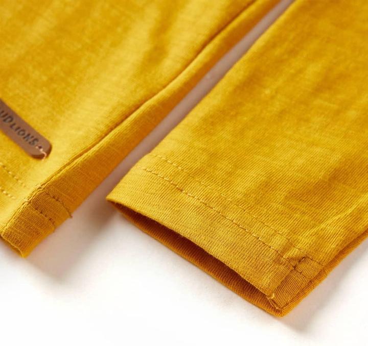 Image du produit VidaXL T-shirt manches longues enfant Ocre 92,Composition : 100 % coton,Couleur (92)