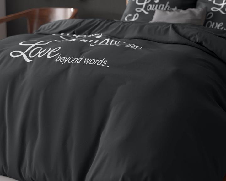 Produktbild Sleeptime Bettbezug Live, laugh and love (Duvetbezug, 200 x 220 cm)