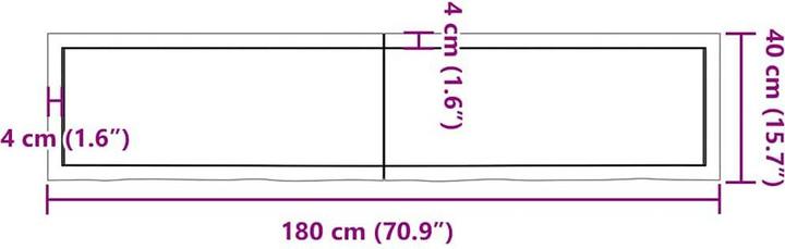Image du produit VidaXL Saba (180 x 4 x 40 cm)