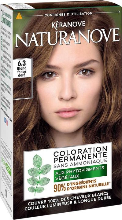 Produktbild Kéranove Naturanove - Dauerhafte Haarfarbe Dunkelgoldene Blondine 6.3 (Dunkelgoldene Blondine 6.3)