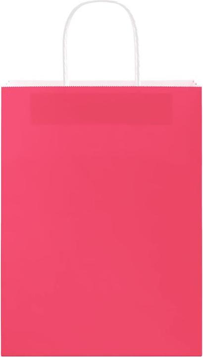 Produktbild VidaXL Kraftpapiertüten 50 Stk. mit Henkel Rosa 26x12x35 cm Papiertüte (Geschenktüte, 50 x)