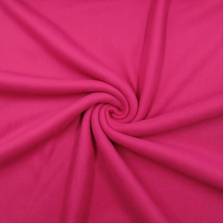 Actual product image Stoffrestposten Premium Fleece - Dark Pink - Minimum quantity: 1 metre