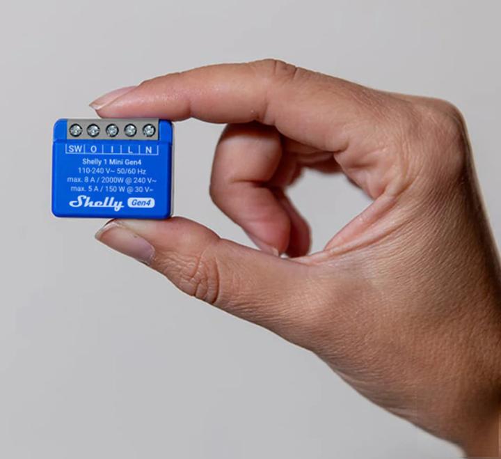 Actual product image Shelly 1 Mini Gen4 (Switch actuator)