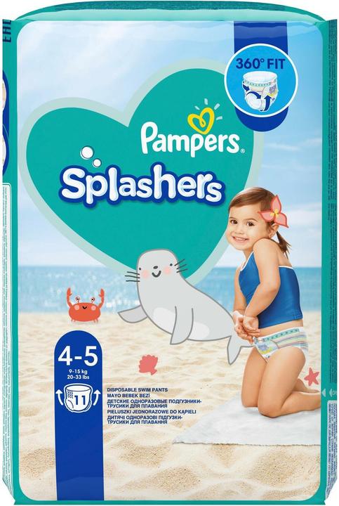 Immagine prodotto Pampers Splashers (Dimensione 4, Dimensione 5, Pacco trasportabile, 11 Pezzo/i)