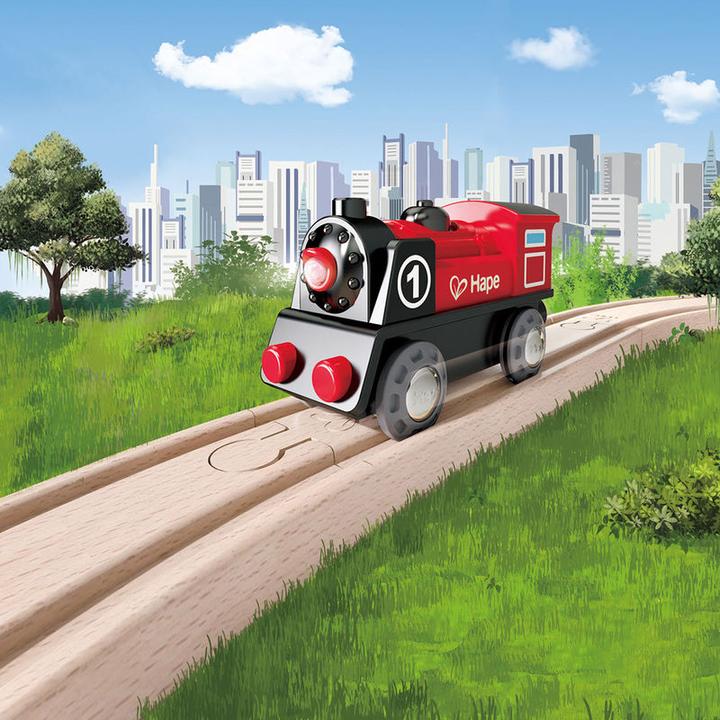 Actual product image Hape battery powered locomotive