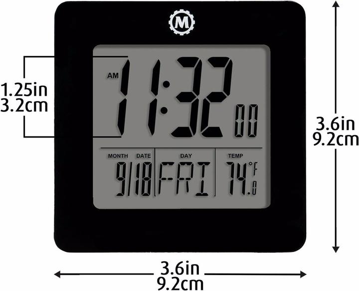 Actual product image Marathon Digital Desktop Clock