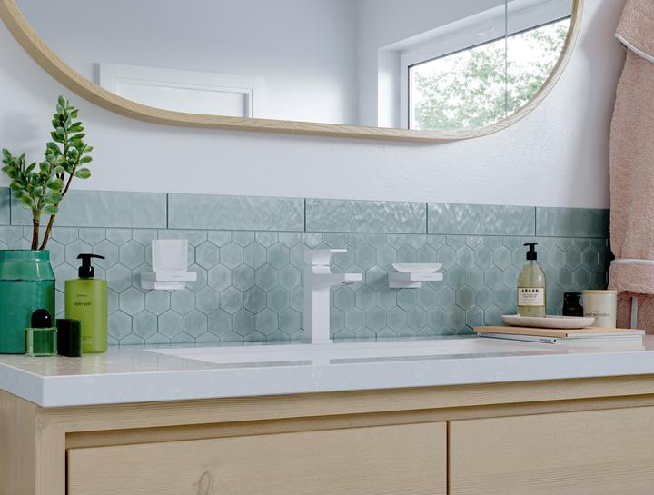 Produktbild hansgrohe HG Glashalter AddStoris Wandmontage mattweiss