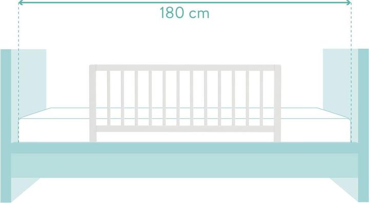 Image du produit Fillikid Barrière de lit en bois Lea (100 cm)