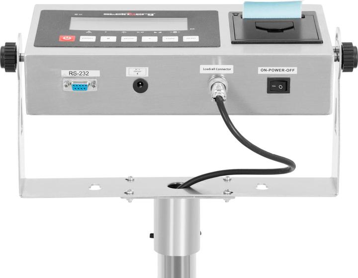 Actual product image Steinberg Platform Scale - 1000 kg / 0.1 kg - 100 x 100 cm - LCD with label printer