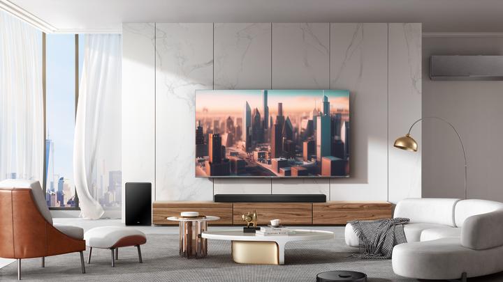 Actual product image TCL Q75H Q Class 5.1.2 Channel Sound Bar with Dolby Atmos, Ray Danz Technology, and Wireless Subwoofwer (620 W, 5.1.2 Channel)