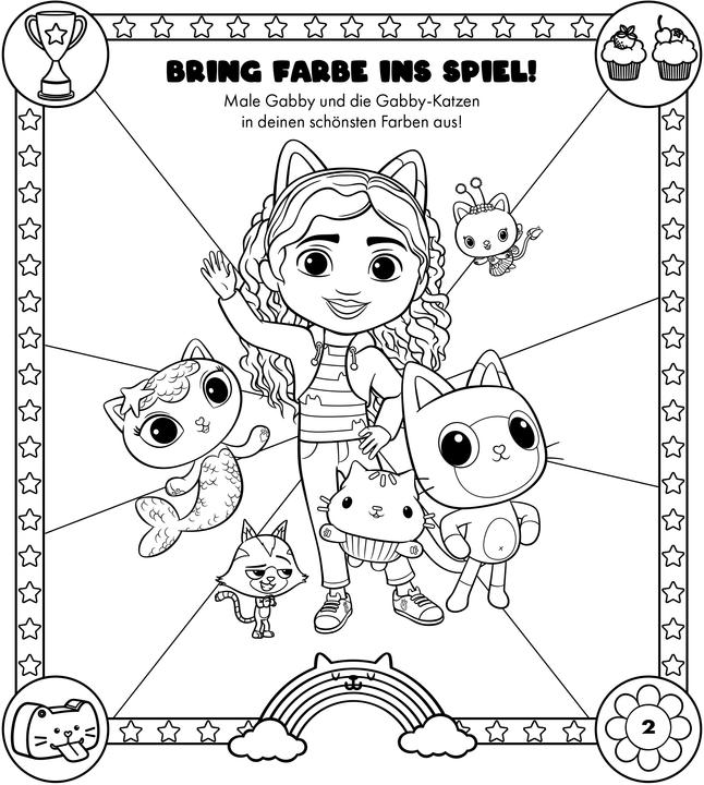 Actual product image Panini Gabby's Dollhouse: My fantastic colouring and puzzle fun