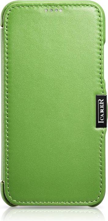Produktbild iCarer iPhone X/XS - Luxury Series Flip Case Grün RIX02 (Apple iPhone X, Apple iPhone XS)